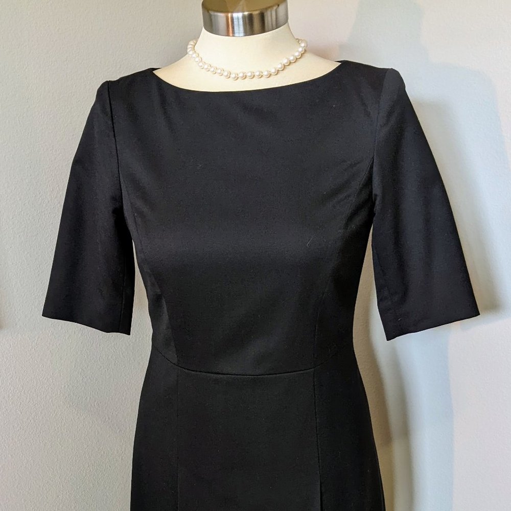 Black Three Quarter Sleeve Dress by Brooks Brothers